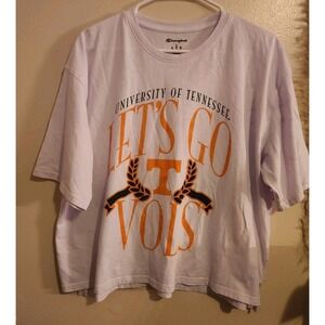 Champions Large Tennessee Volunteers Shirt Crop Size Large Let's Go Vols